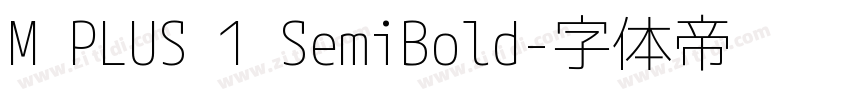 M PLUS 1 SemiBold字体转换